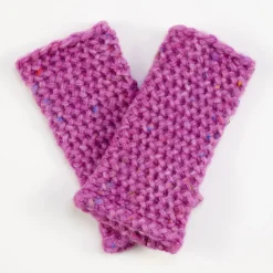 Fuchsia Knitted Wrist Warmers>Caroline Gardner Discount