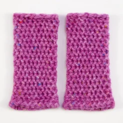 Fuchsia Knitted Wrist Warmers>Caroline Gardner Discount