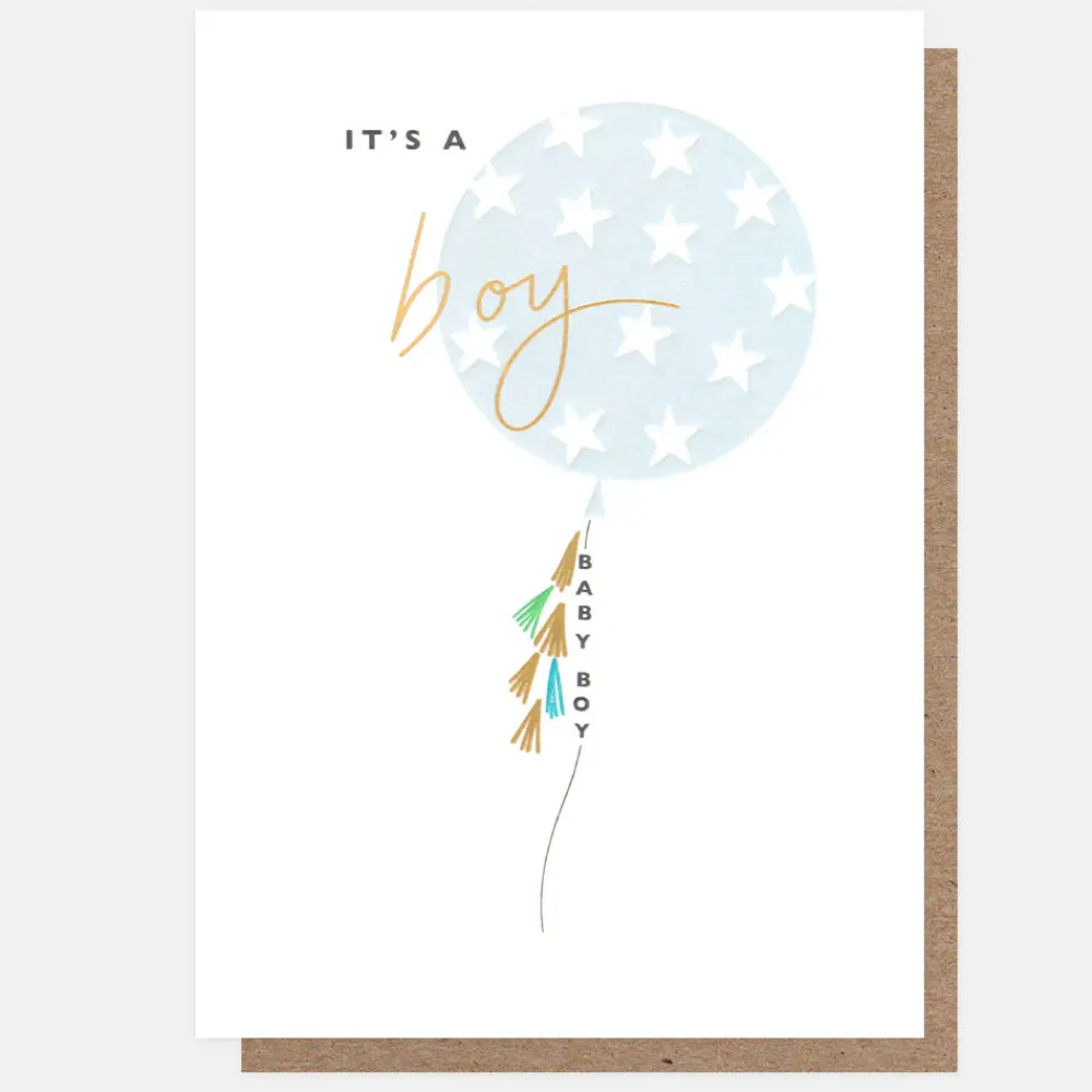 Giant Balloon New Baby Boy Card>Caroline Gardner Hot