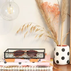 Glass/Black Scattered Spot Trinket Tray><noscript><img width=