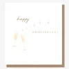 Glasses Silver Anniversary Card>Caroline Gardner New