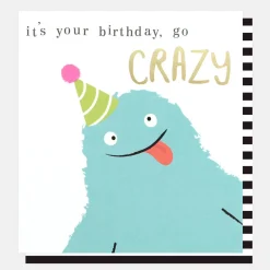 Go Crazy Birthday Card>Caroline Gardner Best