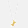 Gold & Silver Pasta Pendant Necklace>Caroline Gardner Sale