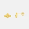 Gold Bee Stud Earrings>Caroline Gardner Sale
