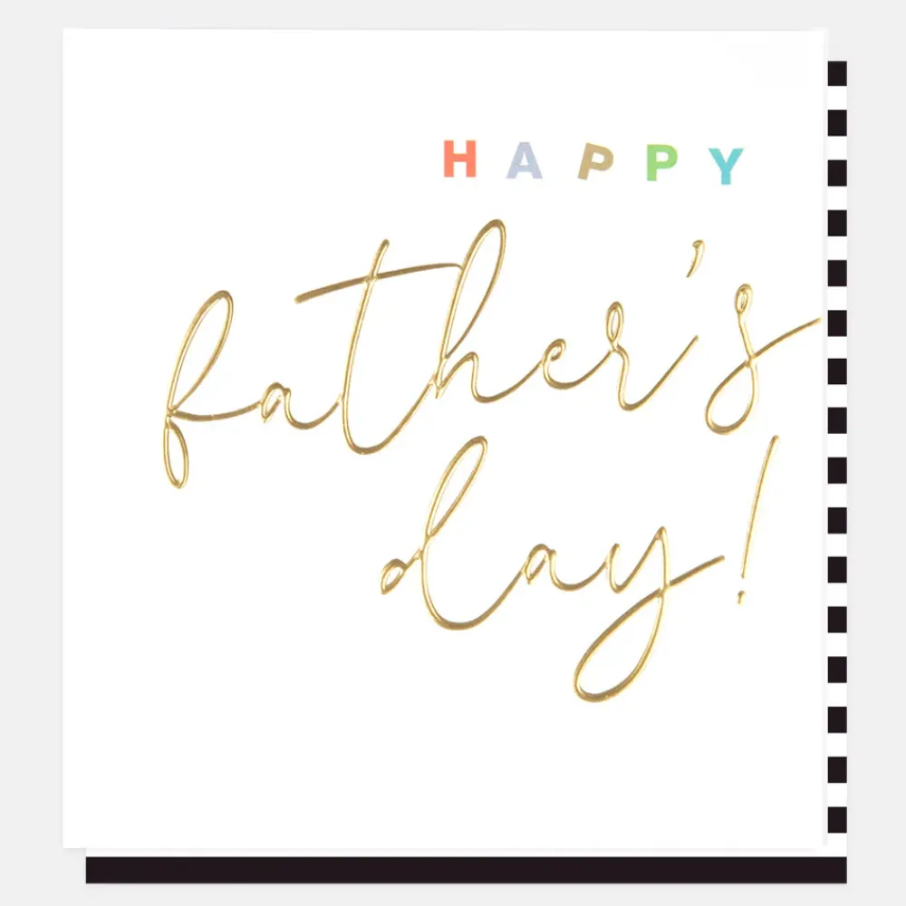 Gold Calligraphy Father's Day Card>Caroline Gardner Shop
