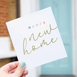 Gold Calligraphy New Home Card>Caroline Gardner Hot