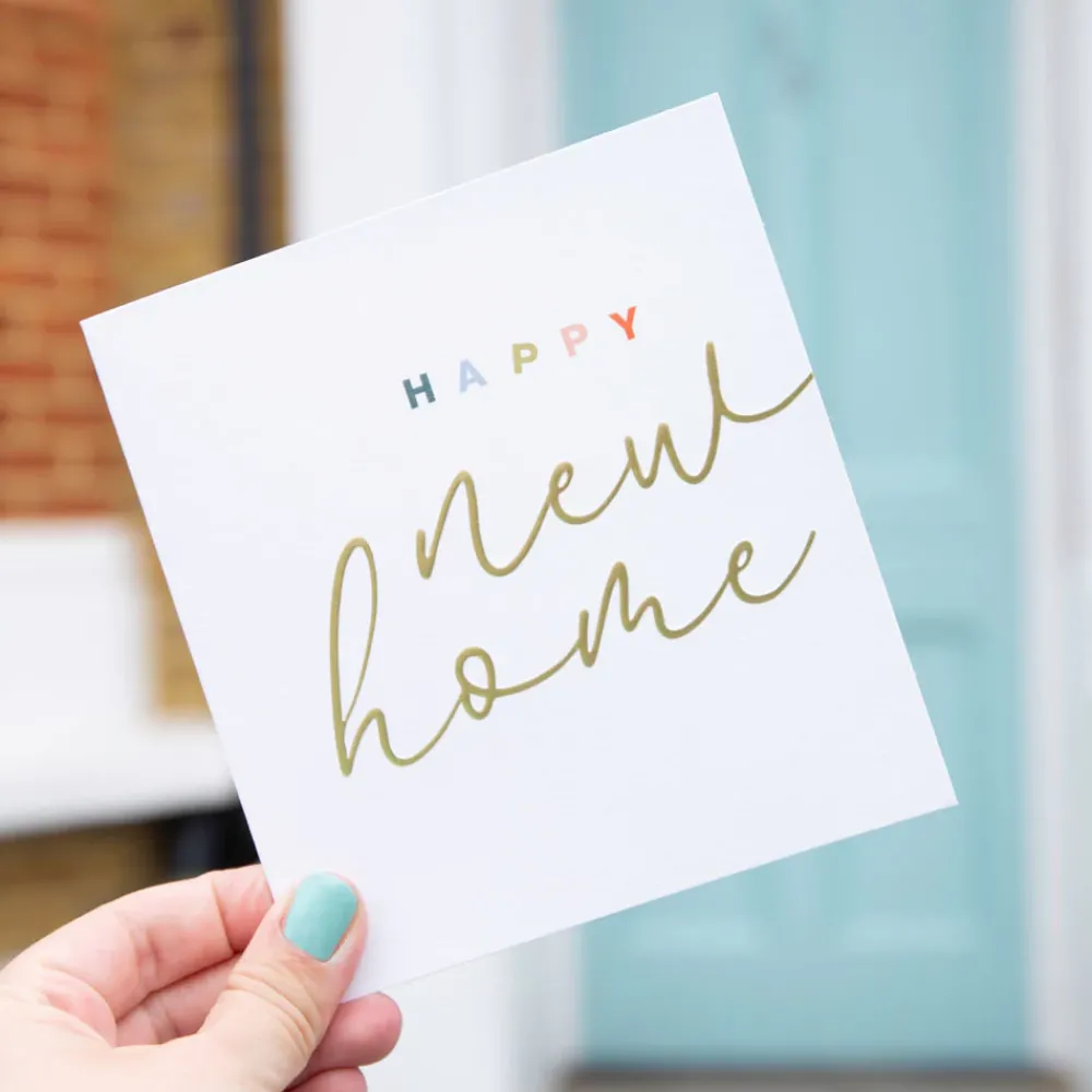 Gold Calligraphy New Home Card>Caroline Gardner Hot