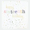 Gold Confetti 16th Birthday Card>Caroline Gardner Sale