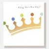 Gold Crown King For The Day Card>Caroline Gardner Flash Sale
