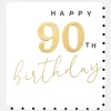 Gold Happy 90th Birthday Card>Caroline Gardner Shop
