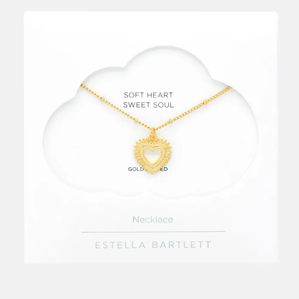 Gold Heartburst Pendant Necklace>Caroline Gardner Cheap