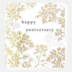 Gold Leaf Anniversary Card>Caroline Gardner Outlet