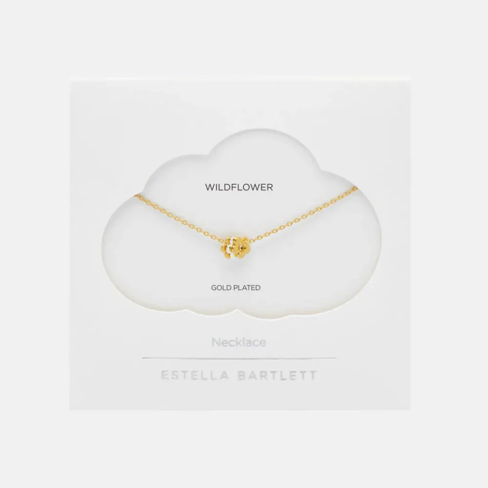 Gold Multi Flower Charm Necklace>Caroline Gardner Clearance