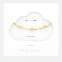 Gold Multi Flower CZ Necklace><noscript><img width=