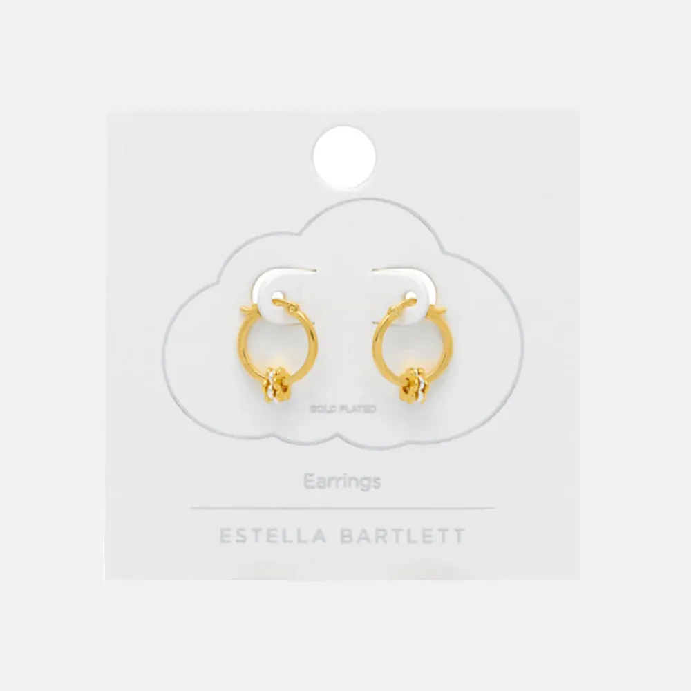 Gold Multi Flower Hoop Earrings>Caroline Gardner Hot