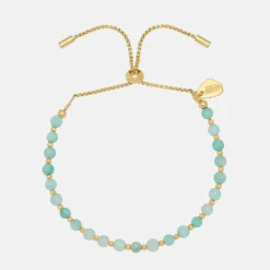 Gold Plated Amazonite Amelia Bracelet>Caroline Gardner Cheap