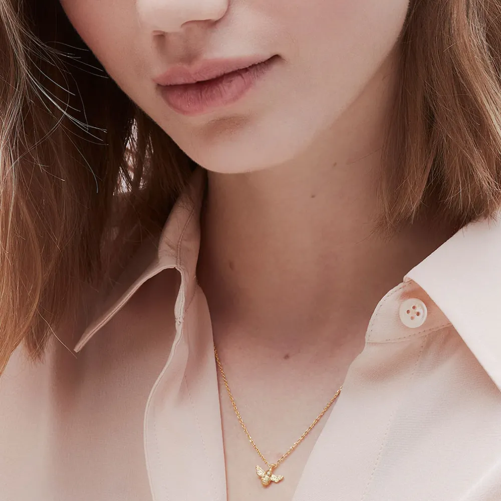 Gold Plated Bee Necklace>Caroline Gardner Sale