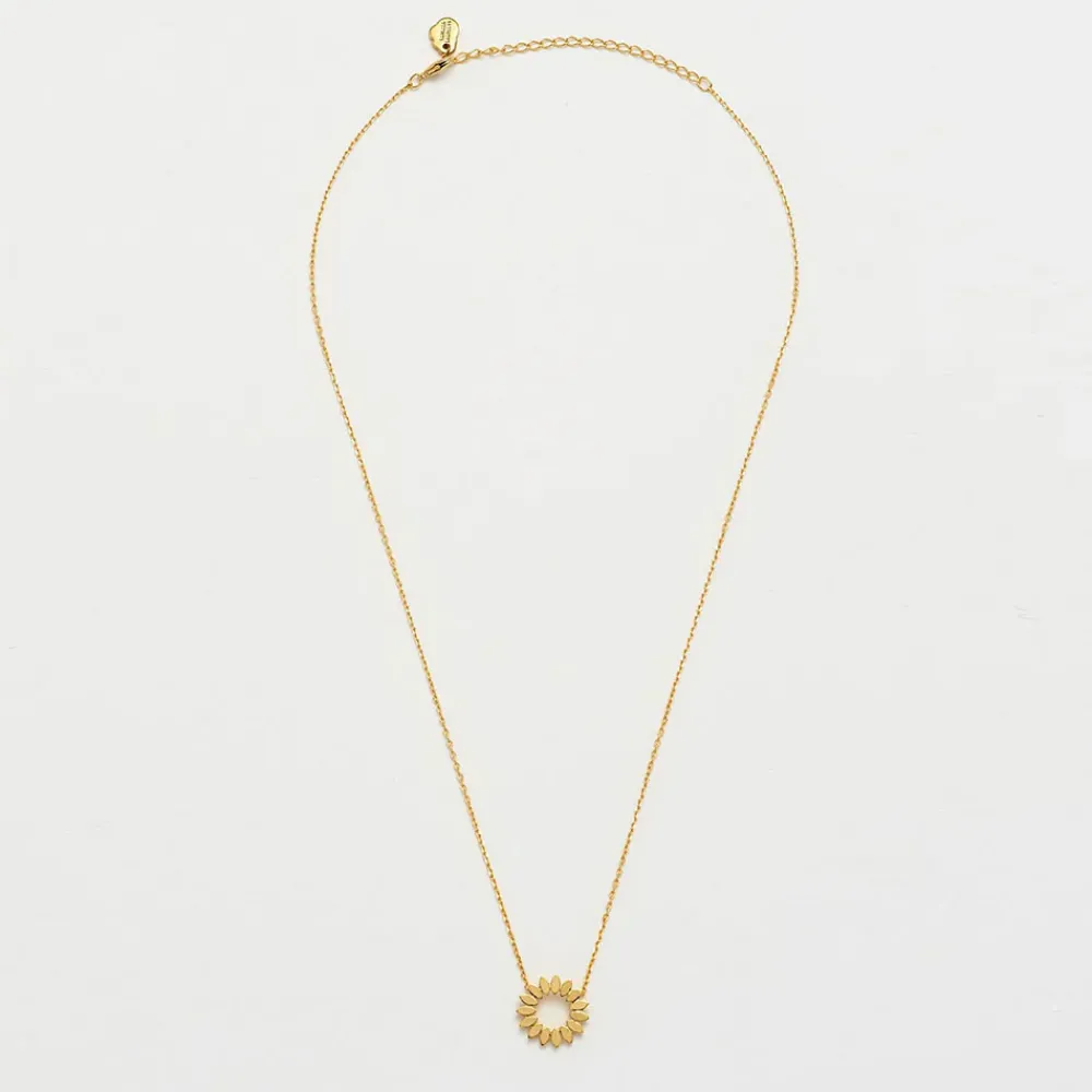 Gold Plated Floral Necklace>Caroline Gardner Best Sale