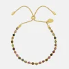 Gold Plated Tourmaline Amelia Bracelet>Caroline Gardner Fashion
