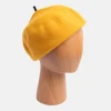 Gold Pure Merino Roll Up Beret>Caroline Gardner New