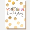 Gold Spot Wonderful Birthday Card>Caroline Gardner Flash Sale
