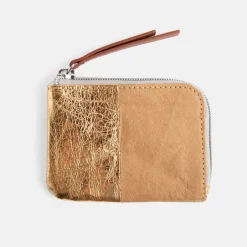 Gold/Kraft Corner Purse>Caroline Gardner New