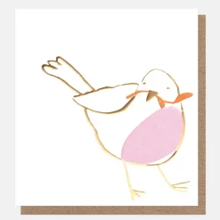Gold/Lilac Robin & Holly Mixed Charity Christmas Cards Pack of 8>Caroline Gardner Discount