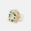 Green Flower Crystal Hair Claw>Caroline Gardner Online