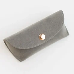 Grey Velvet Glasses Case><noscript><img width=