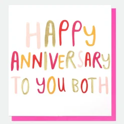 Happy Anniversary To You Both Card>Caroline Gardner Sale