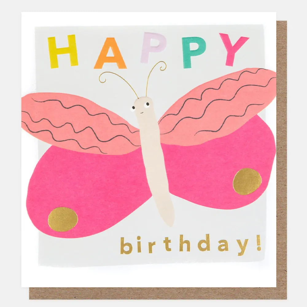Happy Birthday Butterfly Birthday Card>Caroline Gardner Store