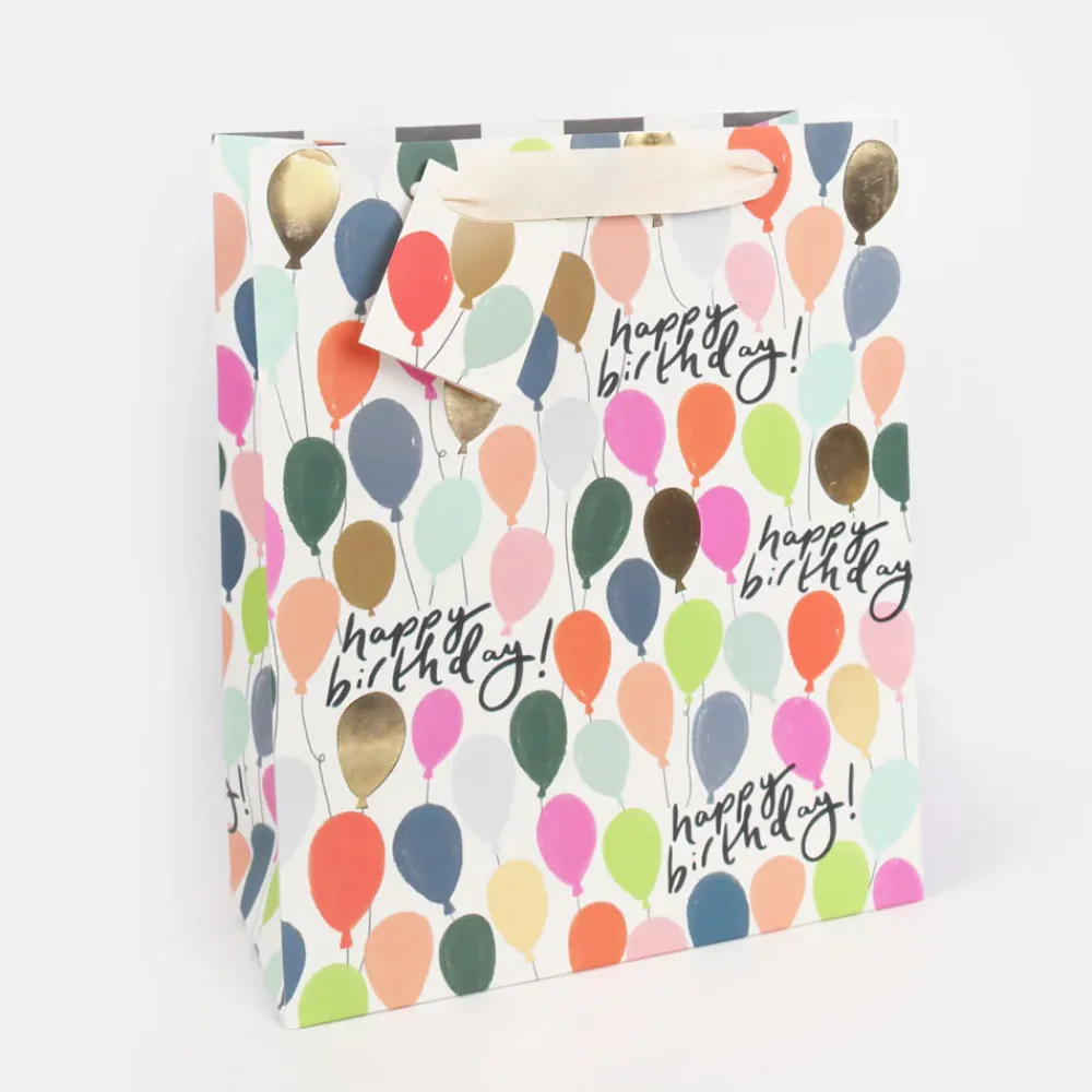 Happy Birthday Multi Balloons Large Gift Bag>Caroline Gardner Hot