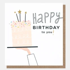 Happy Birthday To You Cake Birthday Card>Caroline Gardner Flash Sale