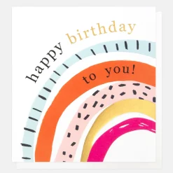 Happy Birthday To You Rainbow Card>Caroline Gardner Clearance