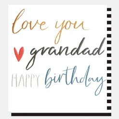 Heart Happy Birthday Card For Grandad>Caroline Gardner Cheap
