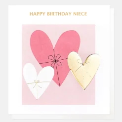 Heart Presents Birthday Card For Niece>Caroline Gardner Clearance