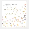 Hearts Confetti Newlyweds Wedding Card>Caroline Gardner Shop