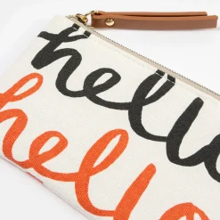 Hello Padded Zip Pouch>Caroline Gardner Hot