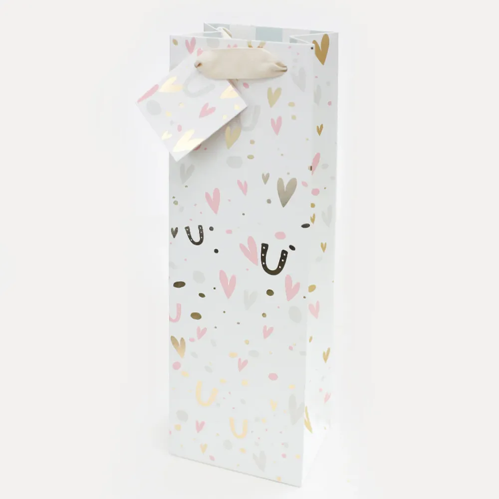 Horseshoe Heart Wedding Bottle Gift Bag>Caroline Gardner Cheap