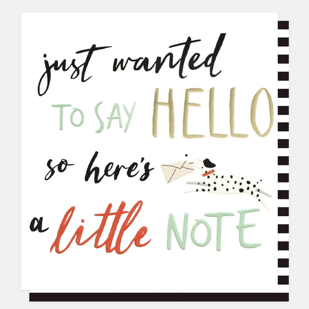 Just Wanted To Say Hello Everyday Card>Caroline Gardner Shop