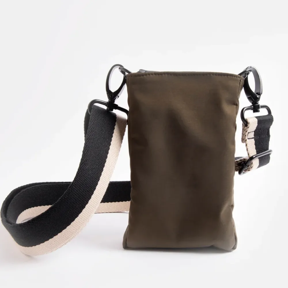 Khaki Padded Phone Pouch Bag>Caroline Gardner Clearance