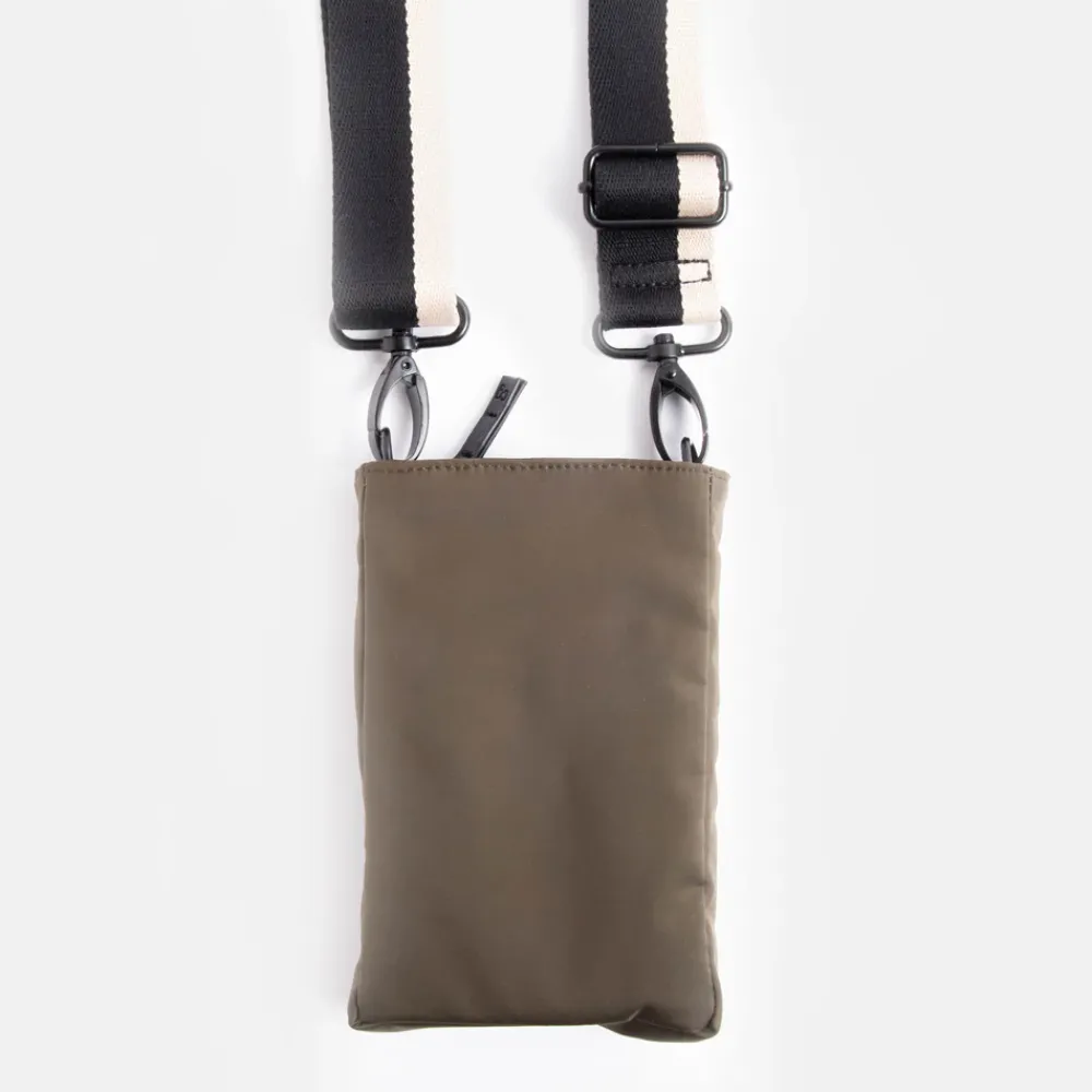 Khaki Padded Phone Pouch Bag>Caroline Gardner Clearance