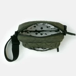Khaki Quilted Crossbody Bag><noscript><img width=