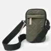 Khaki Quilted Phone Pouch Bag>Caroline Gardner Best