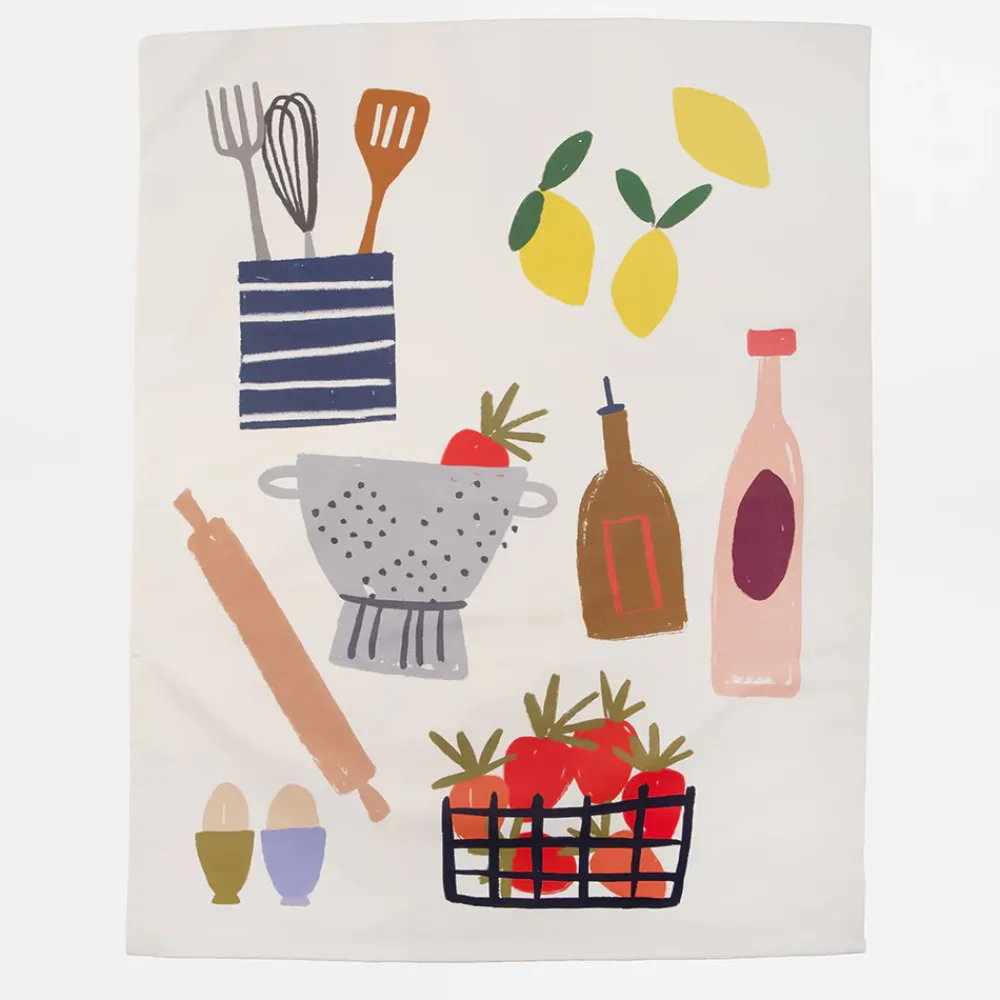 Kitchen/Hearts Tea Towel Set of 2>Caroline Gardner Fashion