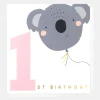 Koala Balloon 1st Birthday Card>Caroline Gardner Online