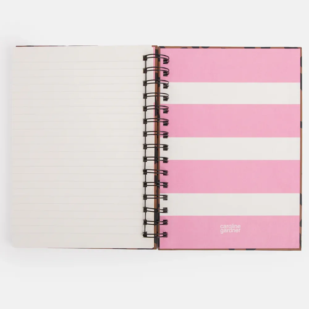 Leopard Print A5 Spiral Notebook>Caroline Gardner Shop