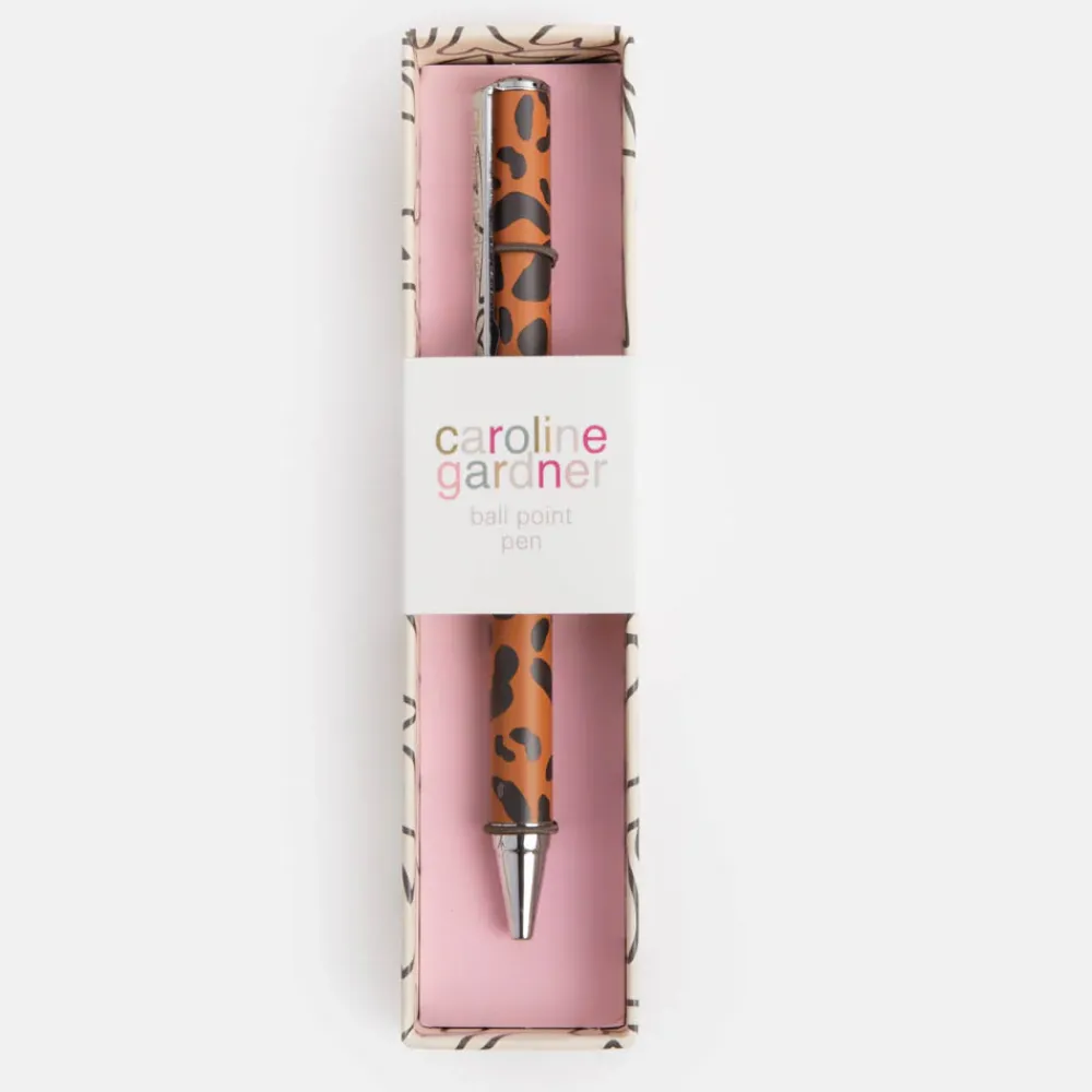 Leopard Print Boxed Pen>Caroline Gardner Online