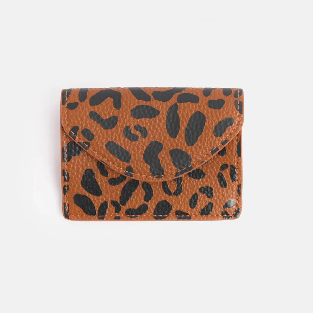 Leopard Print Card Holder Purse>Caroline Gardner Best
