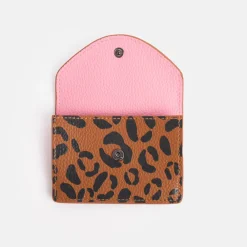 Leopard Print Card Holder Purse><noscript><img width=